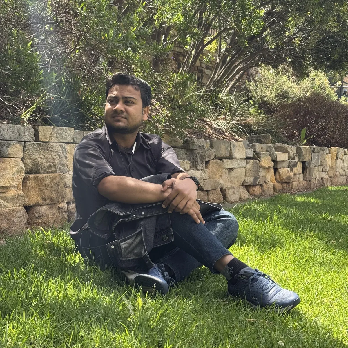 Saeem Hossain working on a software project